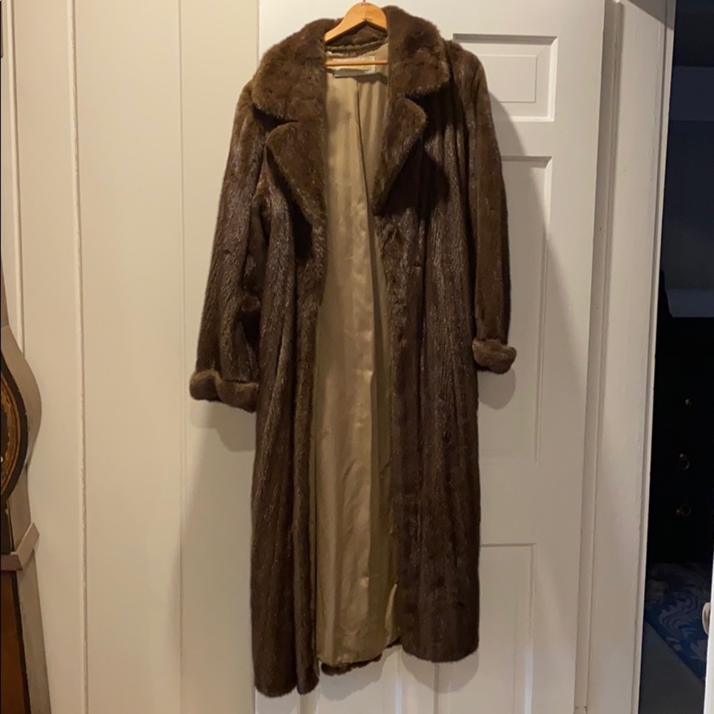 Antonovich floor length fur coat